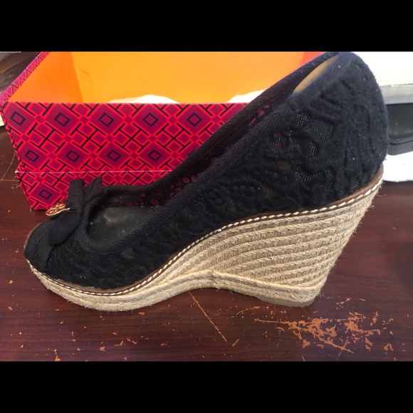 Tory Burch Jackie 110MM Wedge Espadrille Crochet - Picture 5 of 8